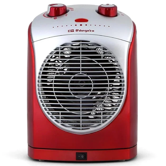 Orbegozo FH 5025 Calefactor Oscilante 2200W Rojo y Plata